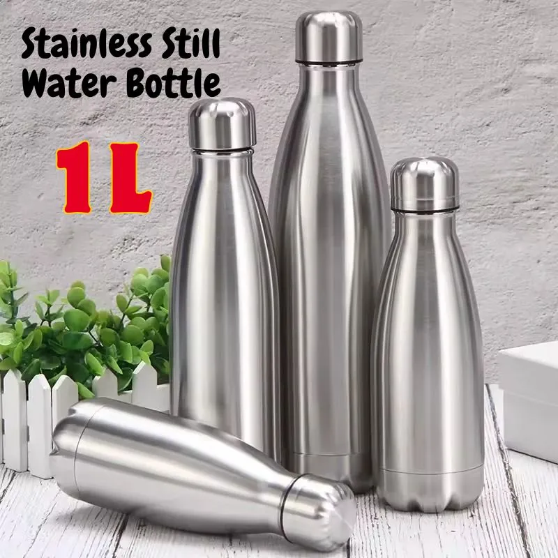 [1047] Stainless Steel Water Bottle 1L