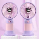 New Flower Mini Handheld Fan Summer Cartoon Mini Portable Hand-Held High-Efficiency Ice-Sensing Electric Fan Wholesale